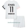 Conjunto (Camiseta+Pantalón Corto) Paris Saint-Germain Di Maria 11 Segunda Equipación 2021/22 - Niño